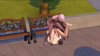 Gay Men Having Sex In A Park Using The Sims 4